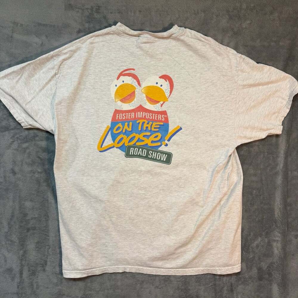 Beefy T Hanes Foster Farms T-Shirt Size XL Gray Imposters On The Loose